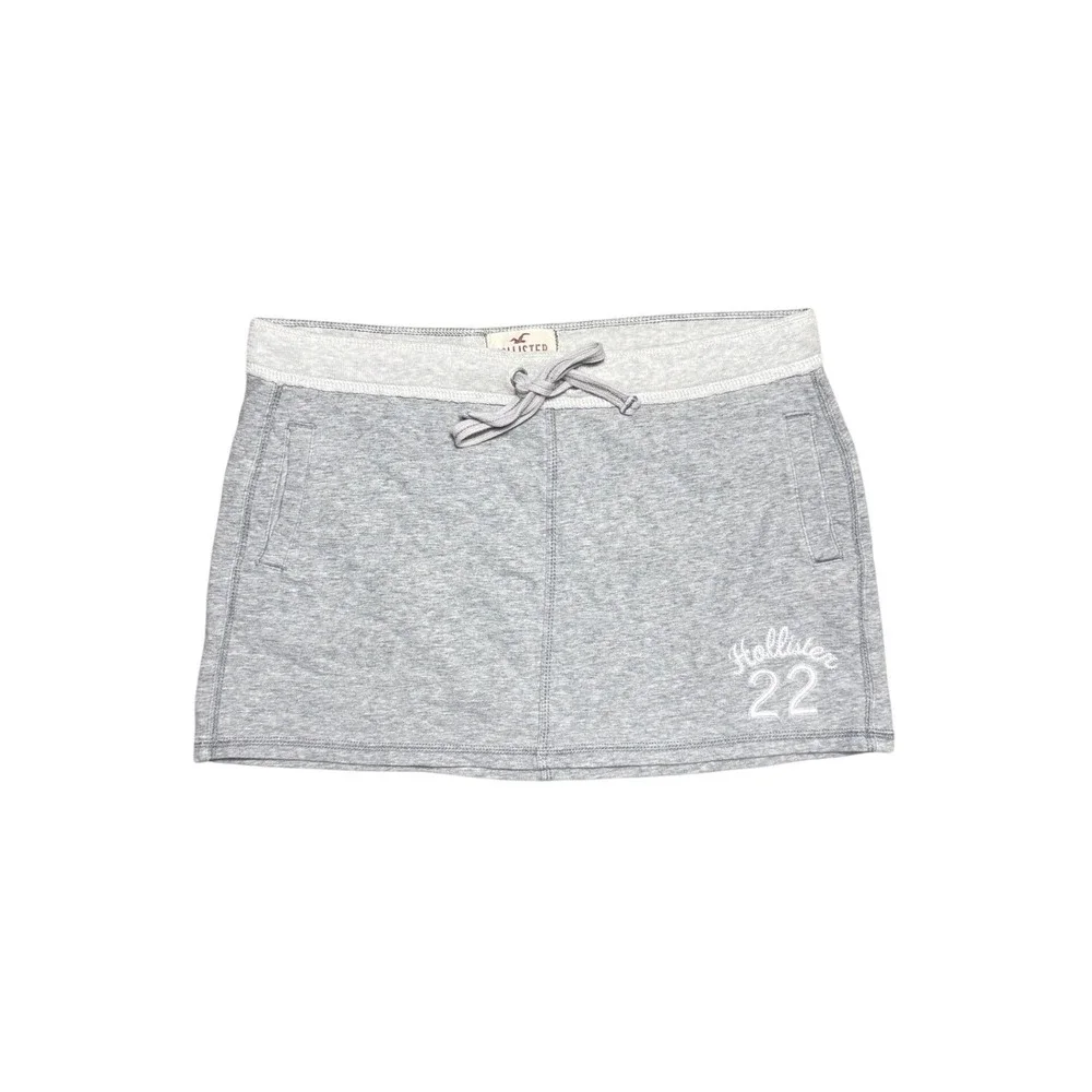Hollister Gray Jersey Mini Skirt
